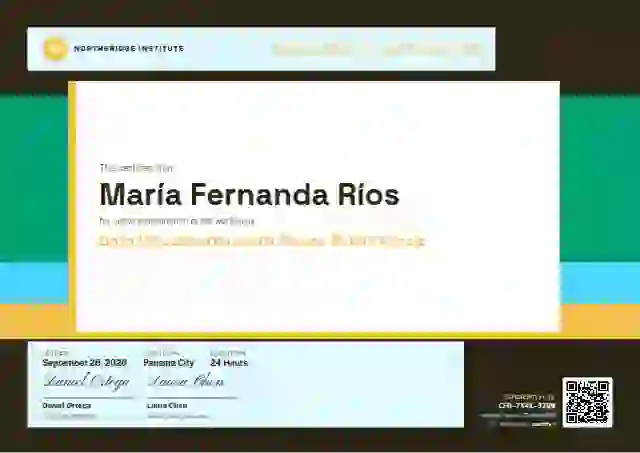 Stacked Bars Seafoam webinar and workshop certificate template