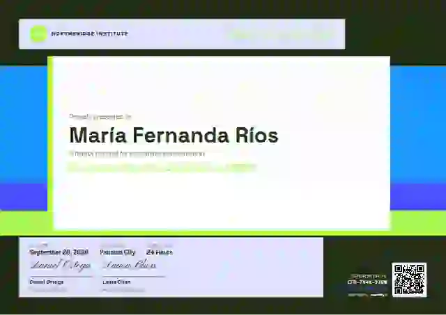 Stacked Bars Azure awards and achievement certificate template