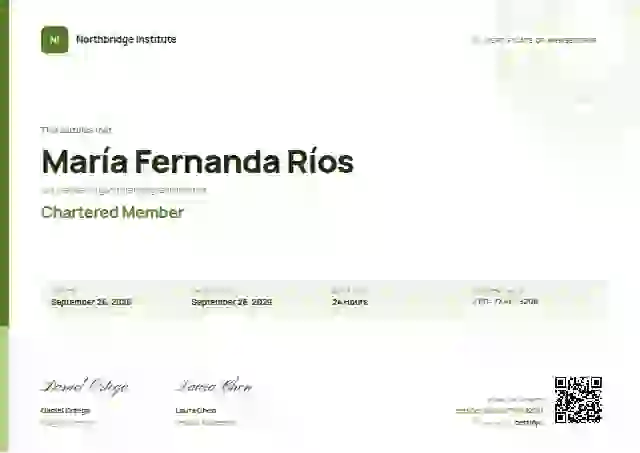 Plantilla de certificado Corporate Clean Olive de membresía