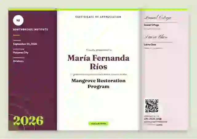 Tri-fold Programme Raspberry volunteer appreciation certificate template