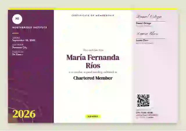 Tri-fold Programme Magenta membership certificate template