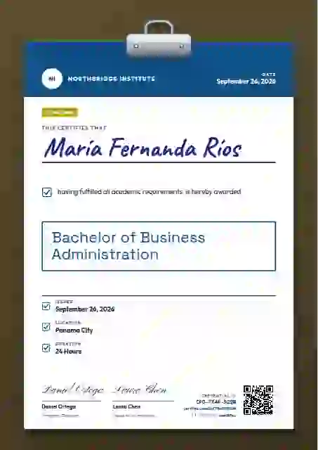Clipboard Chart Azure No Ruled Lines academic diploma certificate template