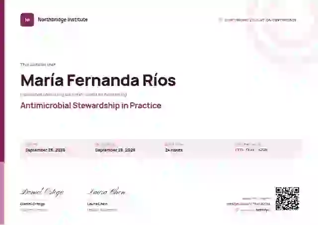 Plantilla de certificado Corporate Clean Rose de educación continua