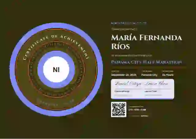 Ring Seal Ultramarine No Echo Rings sports certificate template