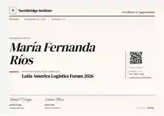Editorial Serif Oxblood conference speaker certificate template