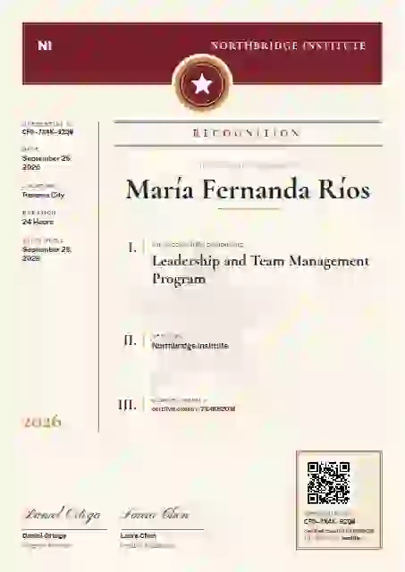 Plantilla de certificado Decree Folio de latinoamérica