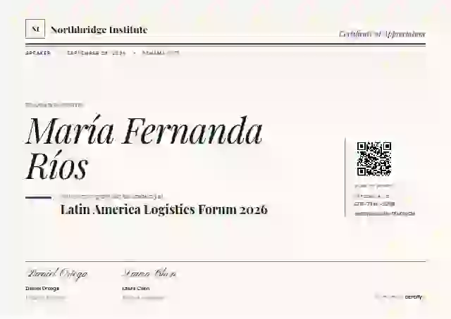 Editorial Serif Violet conference speaker certificate template