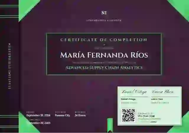 Bound Volume Meadow course completion certificate template