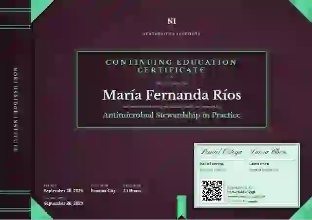 Bound Volume Jade continuing education certificate template