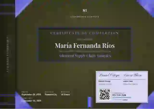 Bound Volume Ultramarine course completion certificate template