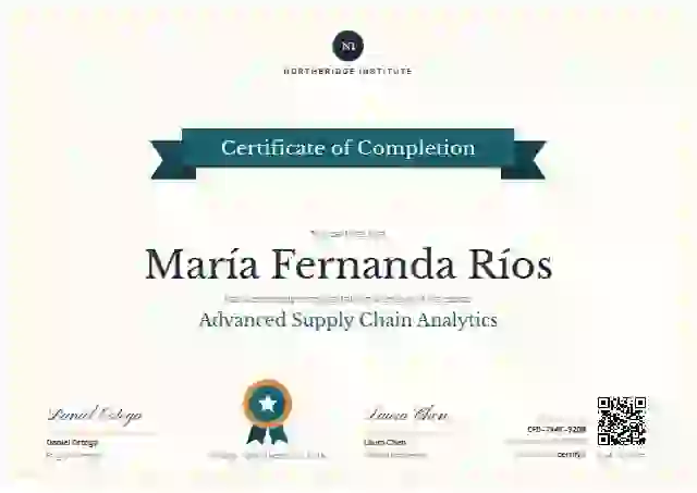 Plantilla de certificado Ribbon Banner Teal de finalización de curso