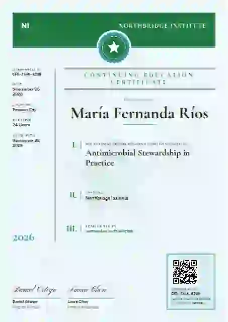 Decree Folio Jade continuing education certificate template
