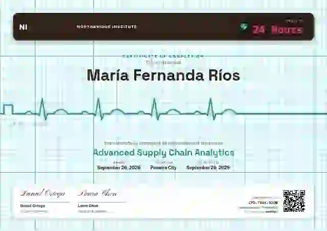 ECG Paper Seafoam course completion certificate template