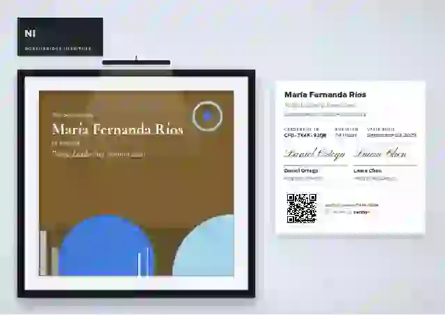 Gallery Placard Amber event attendance certificate template