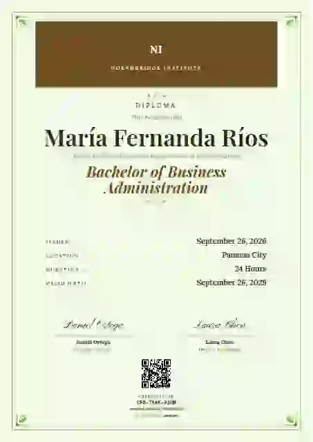 Menu Card Amber academic diploma certificate template