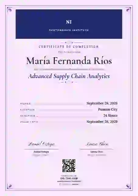 Menu Card Ultramarine course completion certificate template
