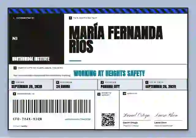 Pallet Label Cerulean compliance and safety certificate template