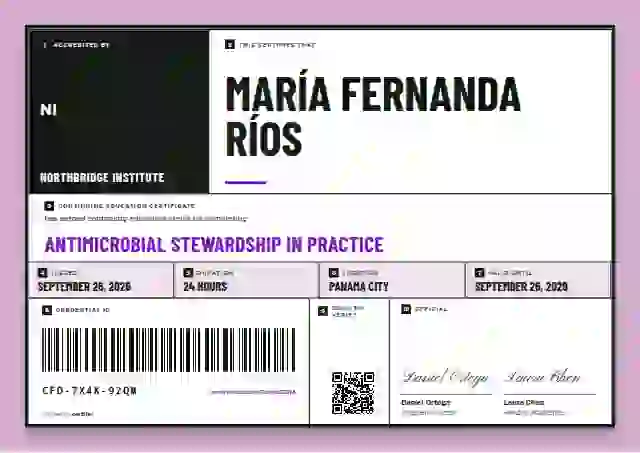 Pallet Label Orchid continuing education certificate template