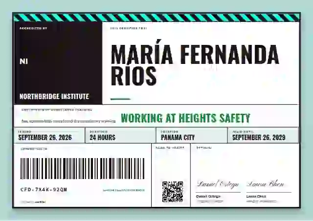 Pallet Label Jade compliance and safety certificate template