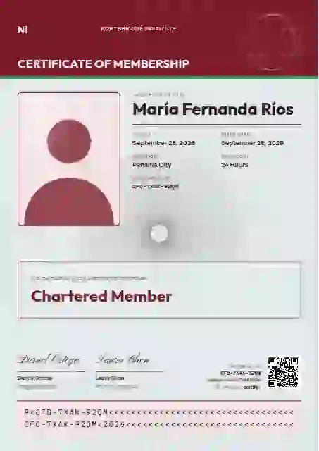 Passport Page Ruby membership certificate template