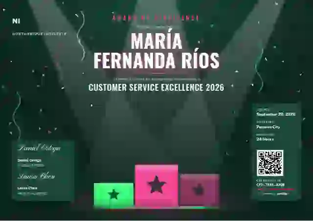 Podium Stage Raspberry awards and achievement certificate template