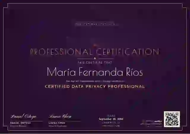 Plantilla de certificado Art Deco Aubergine de certificación profesional