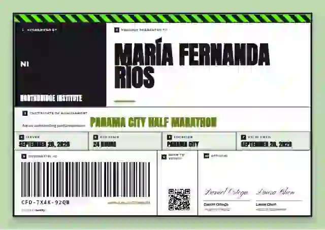 Pallet Label Lime Tall Barcode sports certificate template