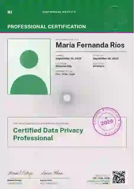 Passport Page Jade No Machine Zone professional certification certificate template