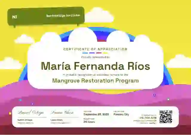 Rainbow Hills Soft Lime No Sun volunteer appreciation certificate template