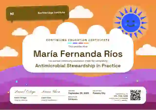 Rainbow Hills Marigold No Rainbow continuing education certificate template