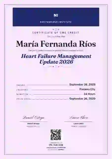 Menu Card Ultramarine No Fleuron Corners healthcare and cme certificate template