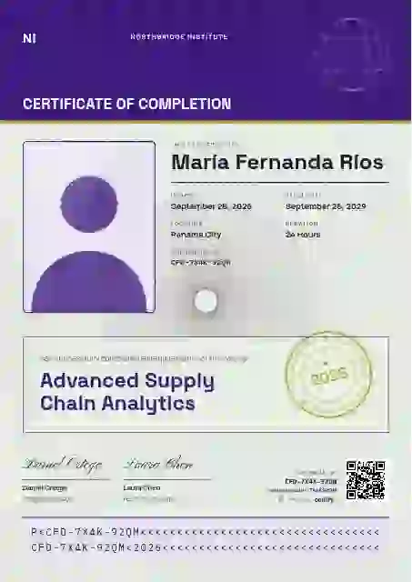 Passport Page Violet Tall Header course completion certificate template
