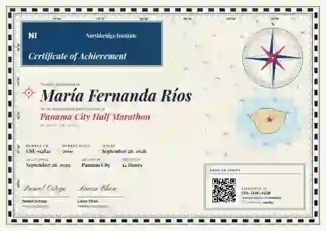 Plantilla de certificado Nautical Chart de deportes