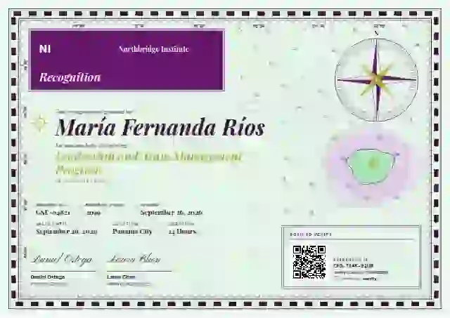Nautical Chart Fuchsia latin america certificate template