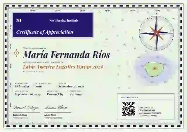 Plantilla de certificado Nautical Chart Violet de ponente de conferencia