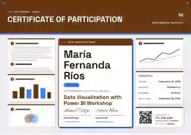 Plantilla de certificado Poster Session Tangerine de webinar y taller