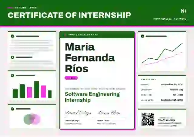 Poster Session Meadow internship certificate template