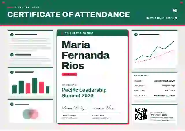 Poster Session Seafoam event attendance certificate template