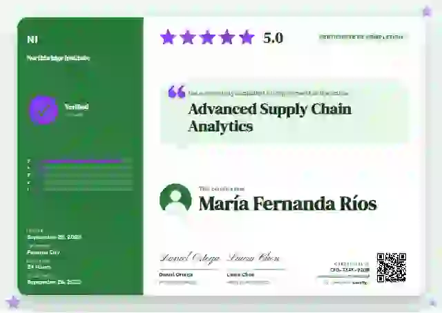 Review Card Meadow course completion certificate template