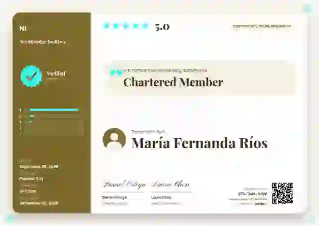Review Card Marigold membership certificate template