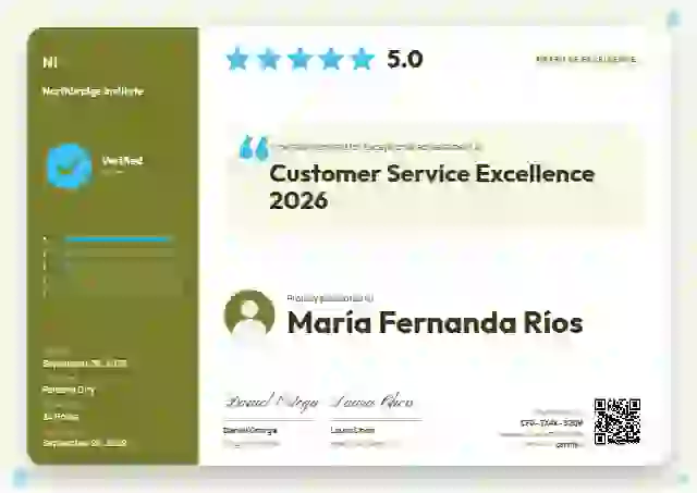 Review Card Lime awards and achievement certificate template