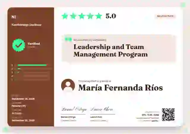 Review Card Vermilion latin america certificate template