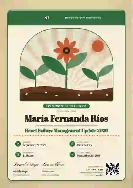 Seed Packet Meadow healthcare and cme certificate template