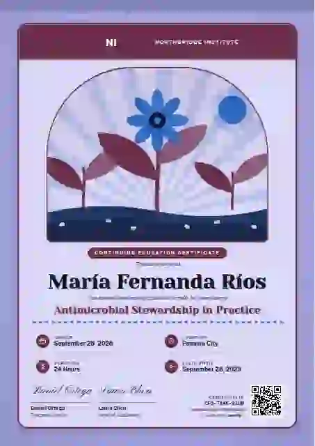 Seed Packet Raspberry continuing education certificate template