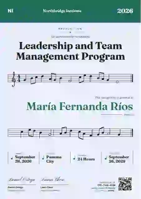 Sheet Music Seafoam latin america certificate template