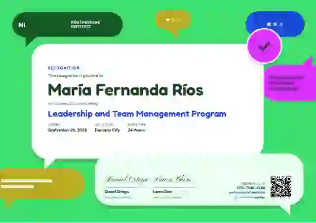 Plantilla de certificado Speech Bubbles Sapphire de latinoamérica