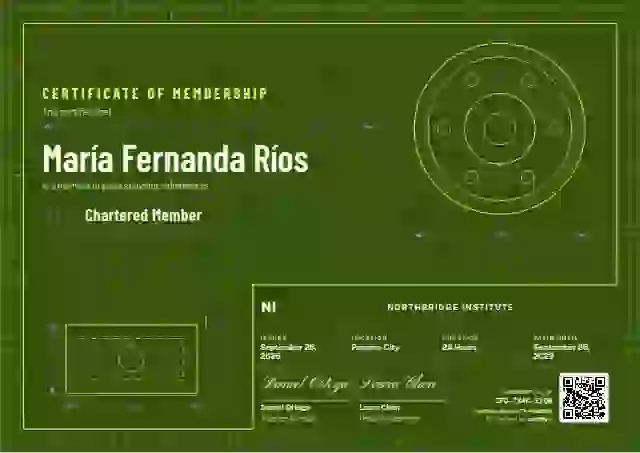 Plantilla de certificado Workshop Blueprint Lime de membresía