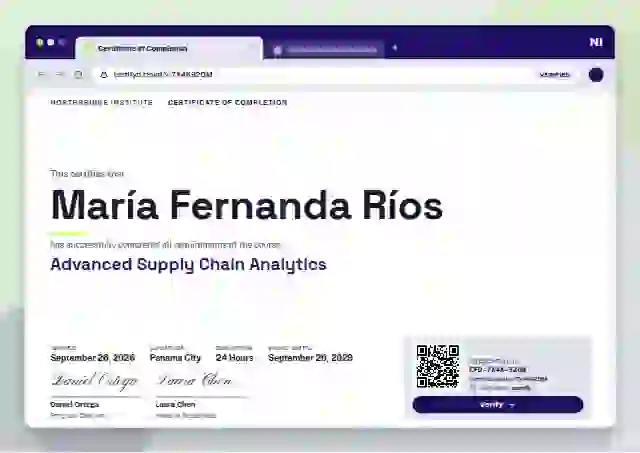 Plantilla de certificado Browser Window Violet No Scroll Bar de finalización de curso