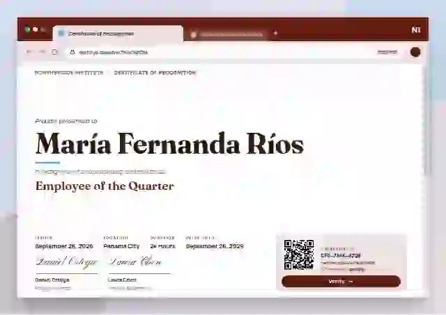 Plantilla de certificado Browser Window Vermilion Square Window de reconocimiento a colaboradores
