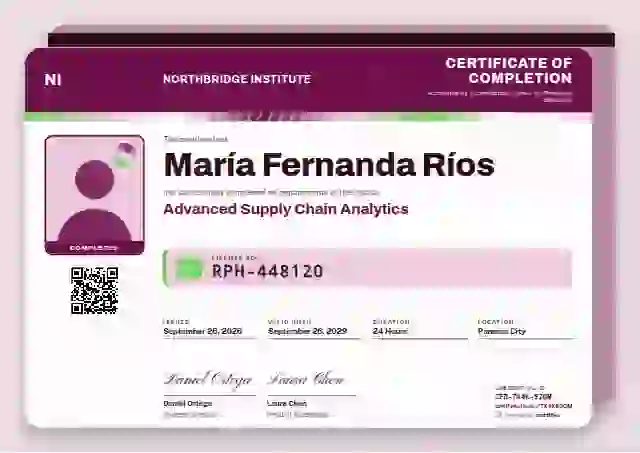 Plantilla de certificado Licence Card Raspberry No Machine Strip de finalización de curso